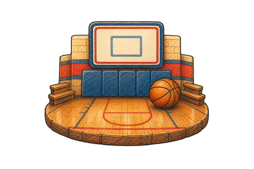 Classic themed court.