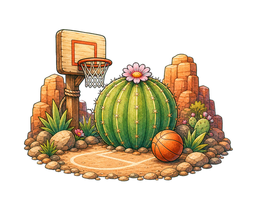 Cactus Canyon themed court.